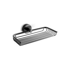 SOAP BASKET WIRE 130455 NERO OPACO 23 CM UNO