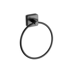 TOWEL HOLDER RING-CIRCLE 422055 NERO OPACO QUATTRO