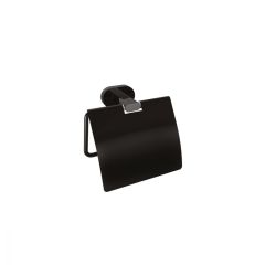 ROLL HOLDER COVERED 75051-B MATT BLACK NEW OVAL