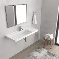 WALL HUNG BASIN 8100 QUATTRO 1000x450x190mm