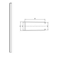 ΑΝΤΑΛ. ΠΡΟΦΙΛ ΠΡΟΕΚΤΑΣΗΣ FLORA A10#N "Π" ΙΝΟΧ - 8x200cm