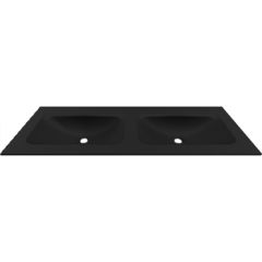 FURNITURE BASIN ANIM 120 NERO TWO BOWL 1205x465x123mm