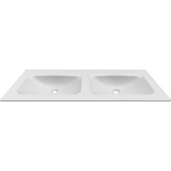 FURNITURE BASIN ANIM 120 BIANCO TWO BOWL 1205x465x123mm