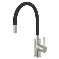 KITCHEN MIXER TAP BZA4BSS-12 BLACK ZUMBA S/S