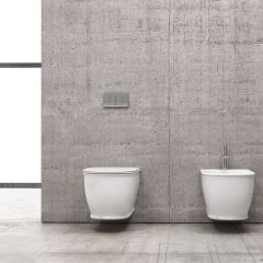 SET WALL HUNG TOILET COVER CH 10150R RIMLESS GENESIS