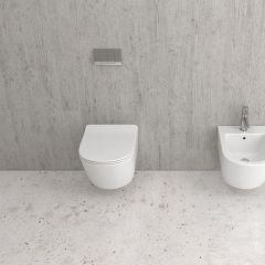 SET WALL HUNG TOILET COVER CH 1088 RIMLESS SORRENTO