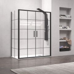 ΚΑΜΠΙΝΑ EFE 600 NERO MAT FRAME NANO 5mm