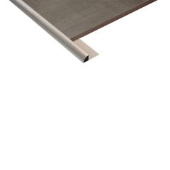 TILE PROFILE F01 (RD-RC101) H10x2500mm SHINE SILVER - ROUND HOLES