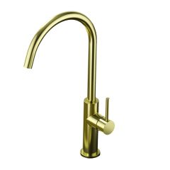 KITHCEN MIXER TAP H3156A BRUSHED GOLD THEA
