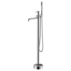 FLOOR MIXER TAP H9022 BRUSHED STEEL ETERNITY 316