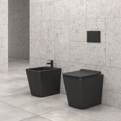 SET FLOOR TOILET COVER (INSIDE) LT 062D-RMB NERO MATT TORNADO