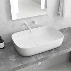 SELF STANDING BASIN LT 2143-PMW BIANCO OPACO MILOS 600x390x145mm