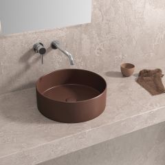 SELF STANDING BASIN LT 3134-MFBR CAFFE OPACO 355x355x120mm