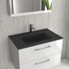 FURNITURE BASIN LT 7506 BLACK MATT 600x470x180mm