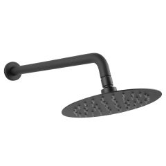 SHOWER HEAD WITH TUBULAR ARM BLACK NPT11BL