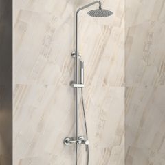 FIXED MIXER TAP BATHTUB WITH SPOUT SO551B SATIN ARTEMIS