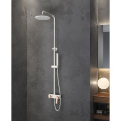 FIXED MIXER TAP BATHTUB WNW33R98PH-RG BIANCO ROSE GOLD ANDARE