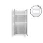 RADIATOR NILE 1180-600 300W THERMOSTATIC BIANCO OPACO 600X1180