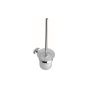 BRUSH HOLDER WALL-HUNG GLASS 75094 CHROME NEW OVAL