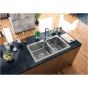 SINK BL-888 860x500x205mm DOUBLE BOWL
