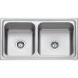 SINK BL-888 860x500x205mm DOUBLE BOWL