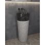 PEDESTAL BASIN BORA PRDG NERO Ø400x900mm