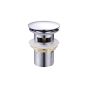 BRASS VALVE OVERFLOW BRASS COVER D101 CHROME