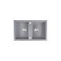 SINK DRGM2/48/78GA GRAY