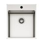SINK COMPASS 400 440x510x200mm SATINATO
