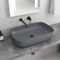 SELF STANDING BASIN LT 2143-PMDG GRIGIO OPACO MILOS 600x390x145mm