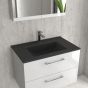 FURNITURE BASIN LT 7506 BLACK MATT 600x470x180mm