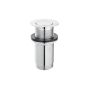 BRASS VALVE S283-WBP CHROME WITHOUT OVERFLOW BRASS COVER