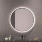 MIRROR LED ROUND 31255CI/1508 SHARON BLACK  Ø80