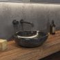 SELF STANDING BASIN SORA SBLR NERO Ø400x120mm