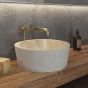 SELF STANDING BASIN TIMUR LBP CREAM Ø400x150mm