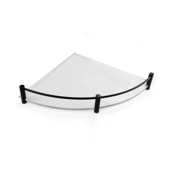 SHELF CORNER ICY 06220955 NERO OPACO 20 CM MENSOLE