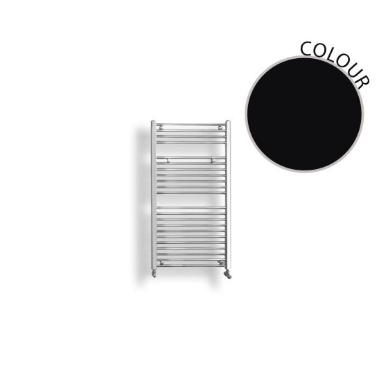 RADIATOR NILE 1180-450 300W THERMOSTATIC NERO OPACO 450X1180