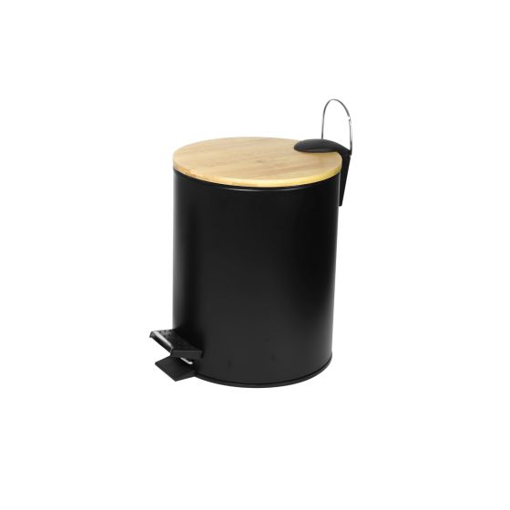 WASTE RECEPTACLE BAMBOO 1556 NERO OPACO 5L
