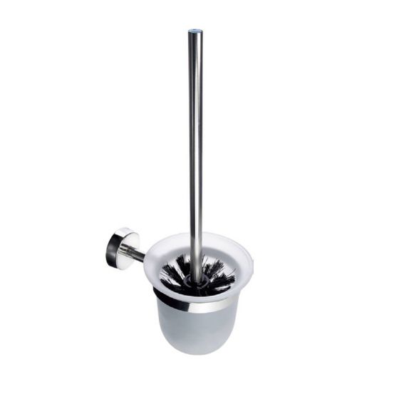 BRUSH HOLDER WALL-HUNG GLASS 2701 CROMO MODERNO