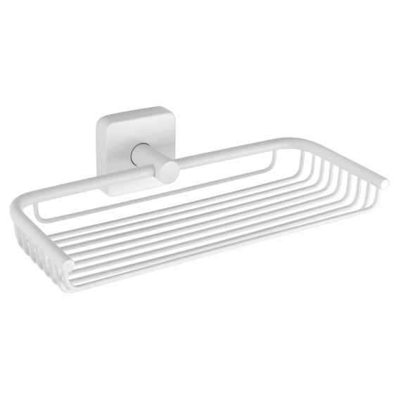 SOAP BASKET WIRE 430466 BIANCO OPACO 23 CM QUATTRO