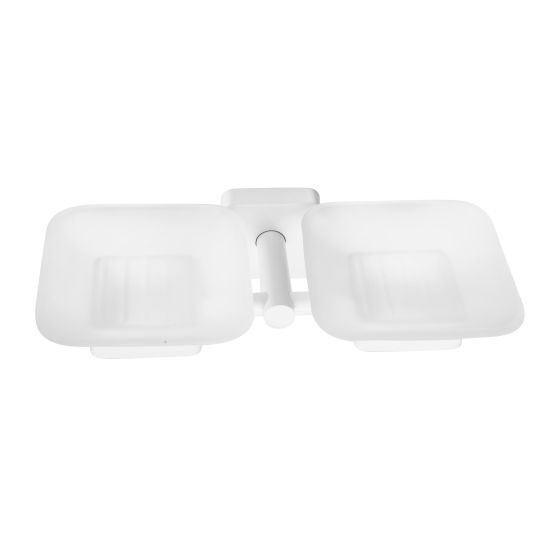 SOAP BASKET DOUBLE 483366 BIANCO OPACO QUATTRO