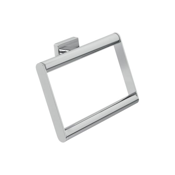 TOWEL HOLDER RING-SQUARE AGR11 CHROME GRETA