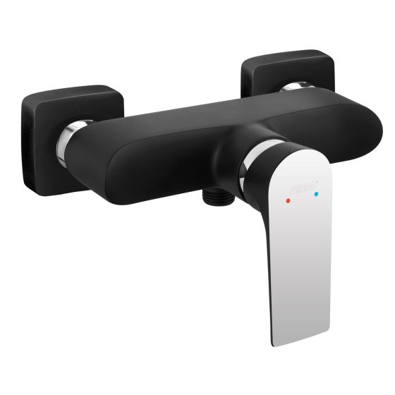 MIXER TAP BATHTUB BAQ7BLC BLACK CHROME ALGEO SQUARE