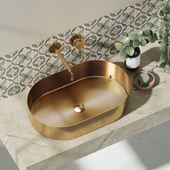SELF STANDING BASIN VALVE FLEX. BB6808-BRG JUPITER ROSE GOLD 550x350x115mm