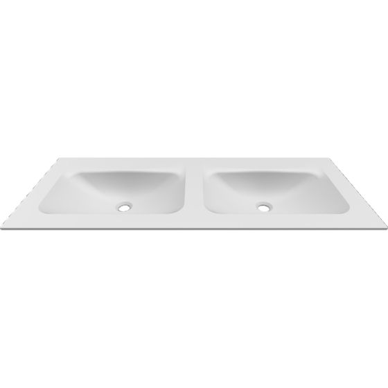 FURNITURE BASIN ANIM 120 BIANCO TWO BOWL 1205x465x123mm