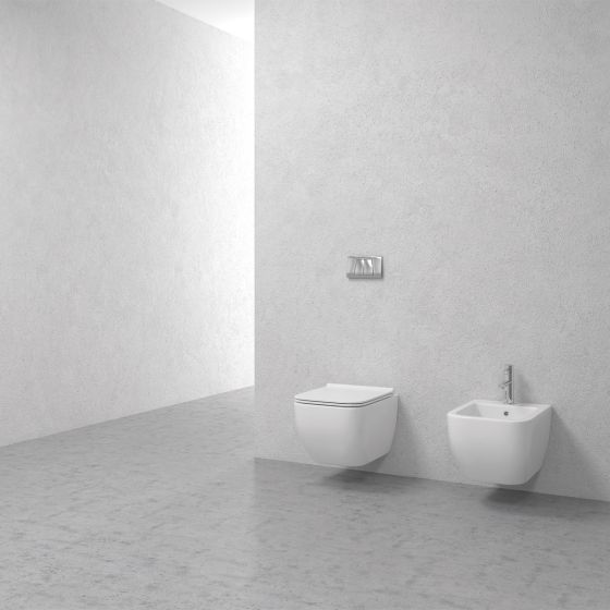 SET WALL HUNG TOILET COVER CH 10100 RIMLESS NEW LEGEND