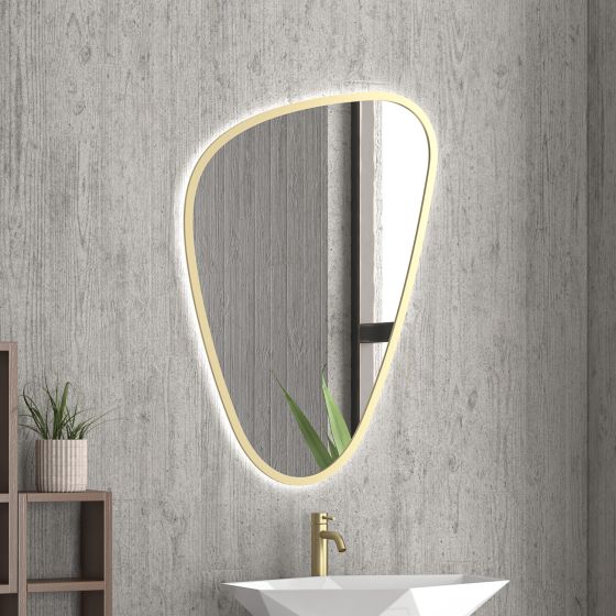 MIRROR LED 30576CI/1018 ELENA GOLD 68.3X95.6