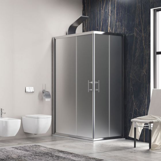 FLORA 100 80x140x180 CROMO ICY 6mm (S-1010)