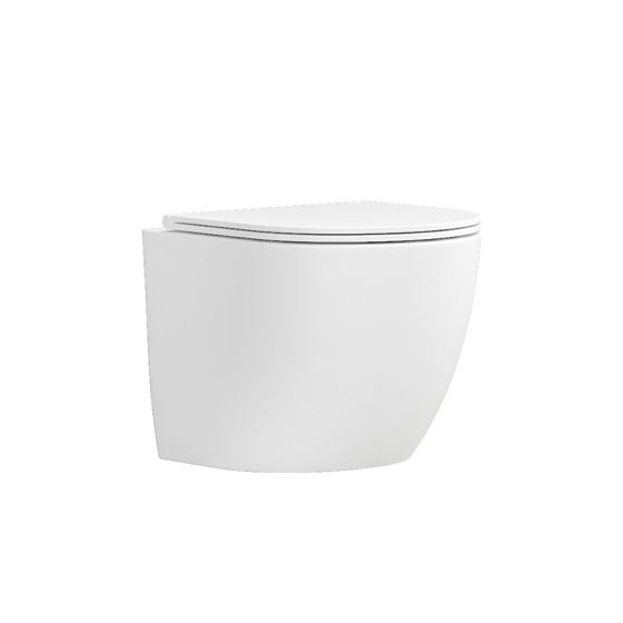 WALL HUNG TOILET LT 046E-NRGW BIANCO GLOSSY RIMLESS MILOS