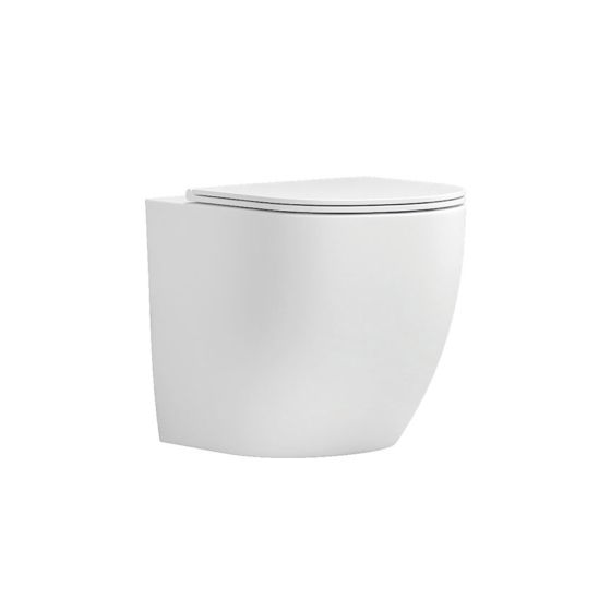 FLOOR TOILET LT 2141D-R BIANCO GLOSSY BTW RIMLESS MILOS